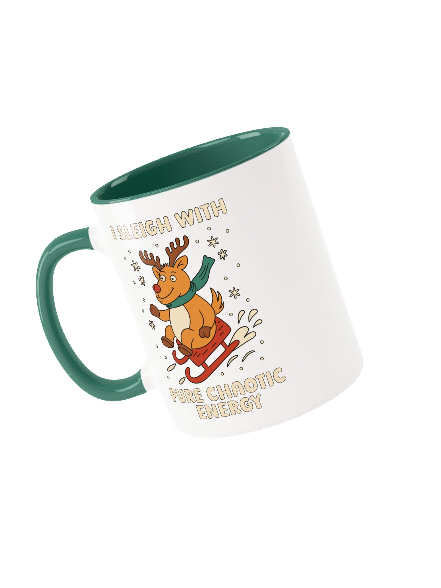 I Sleigh With Pure Chaotic Energy Reindeer Mug product image (3)