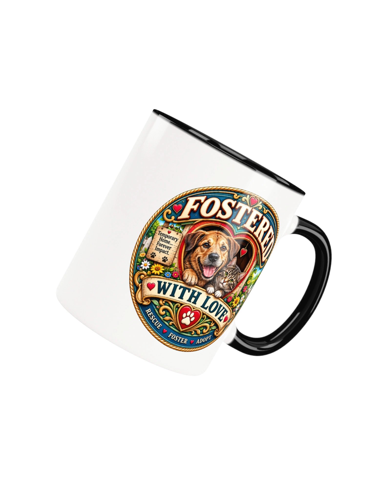 Fostered With Love Rescue Two Color Mug product image (4)