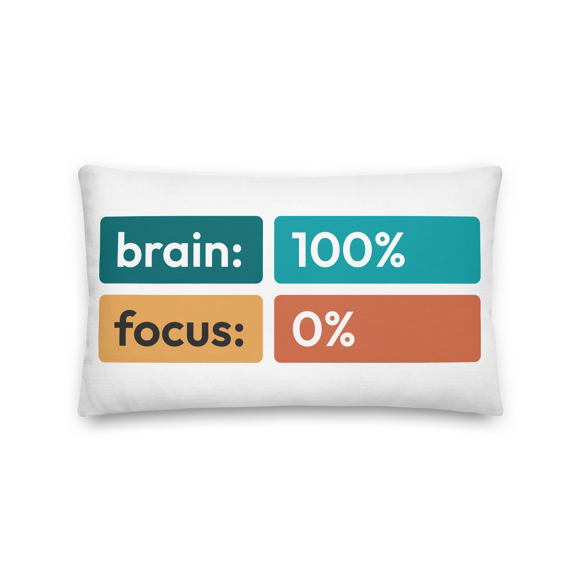 100% Brain Throw Pillow product image (1)