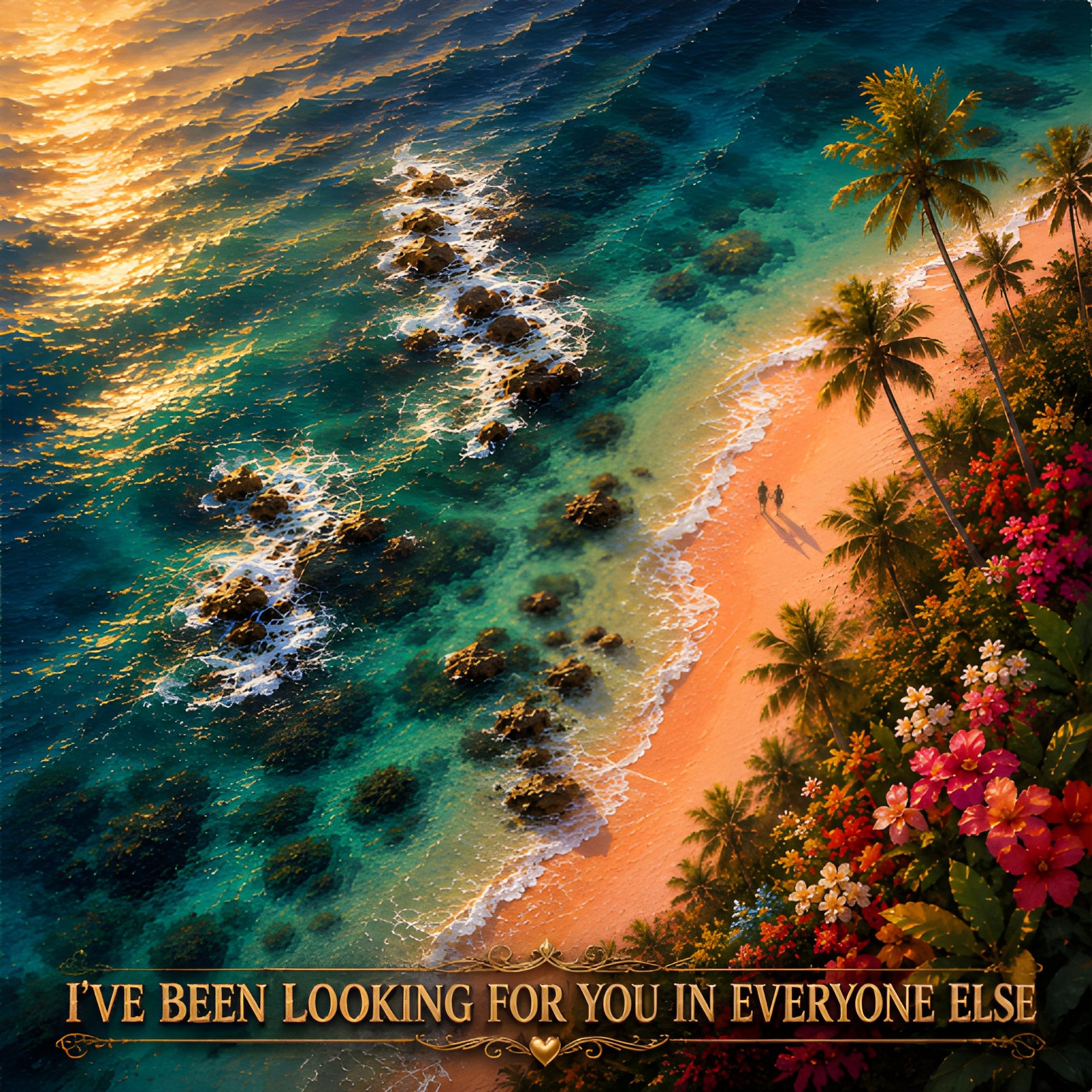 I've Been Looking For You Quote | Romantic Beach 8K Printable JPG Digital Download 300DPI product image (2)