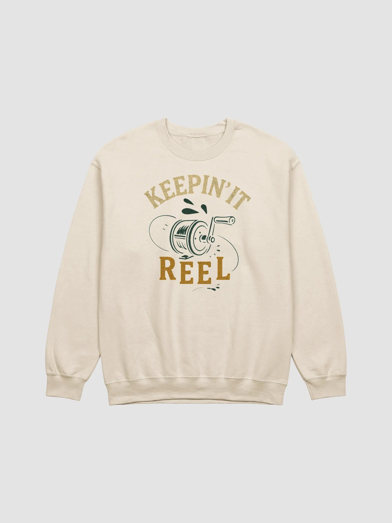 Vintage Keepin' It Reel Sweatshirt – Funny Retro Fisherman Humor product image (9)