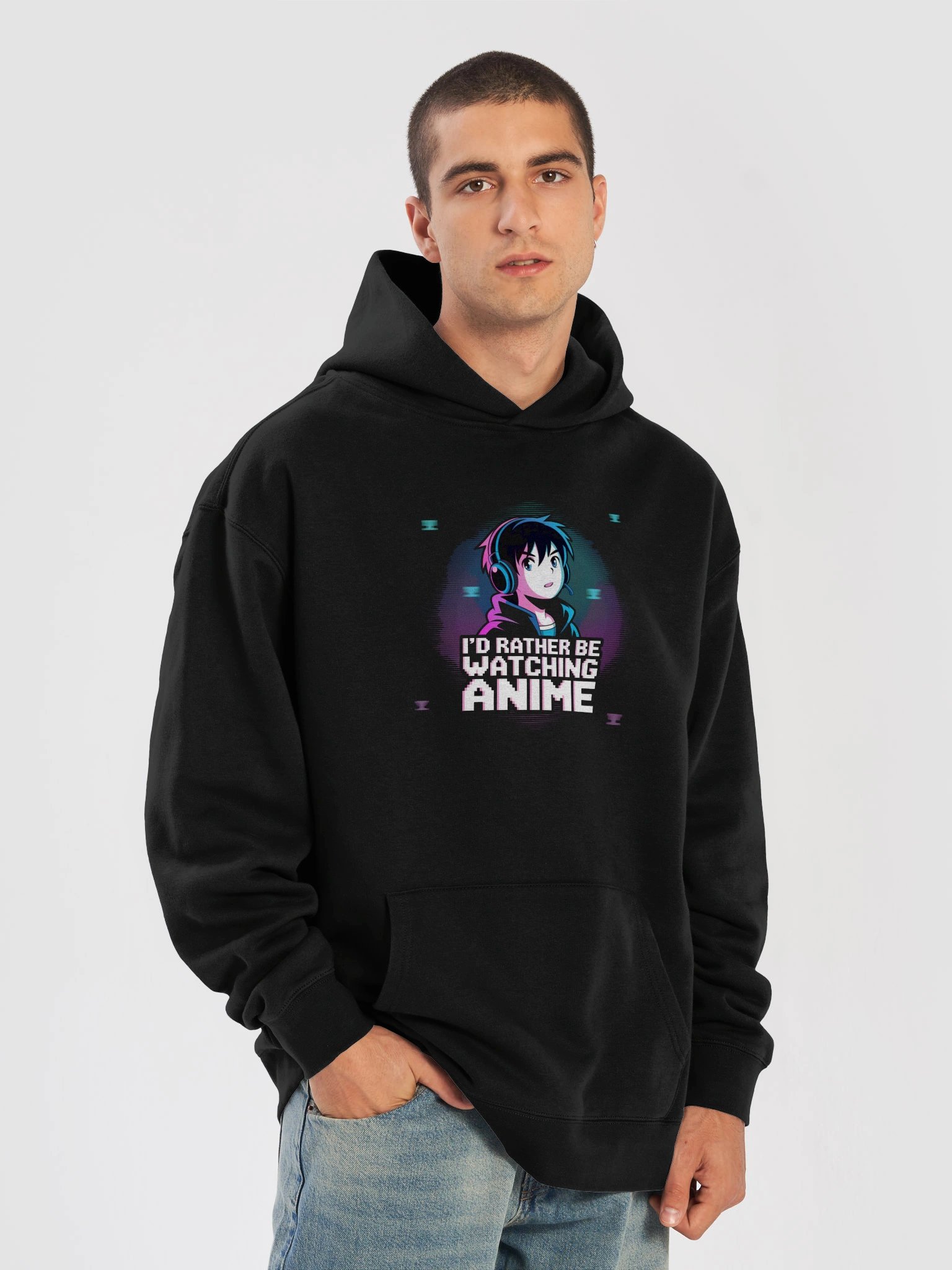 I'd Rather Be Watching Anime Hoodie product image (7)