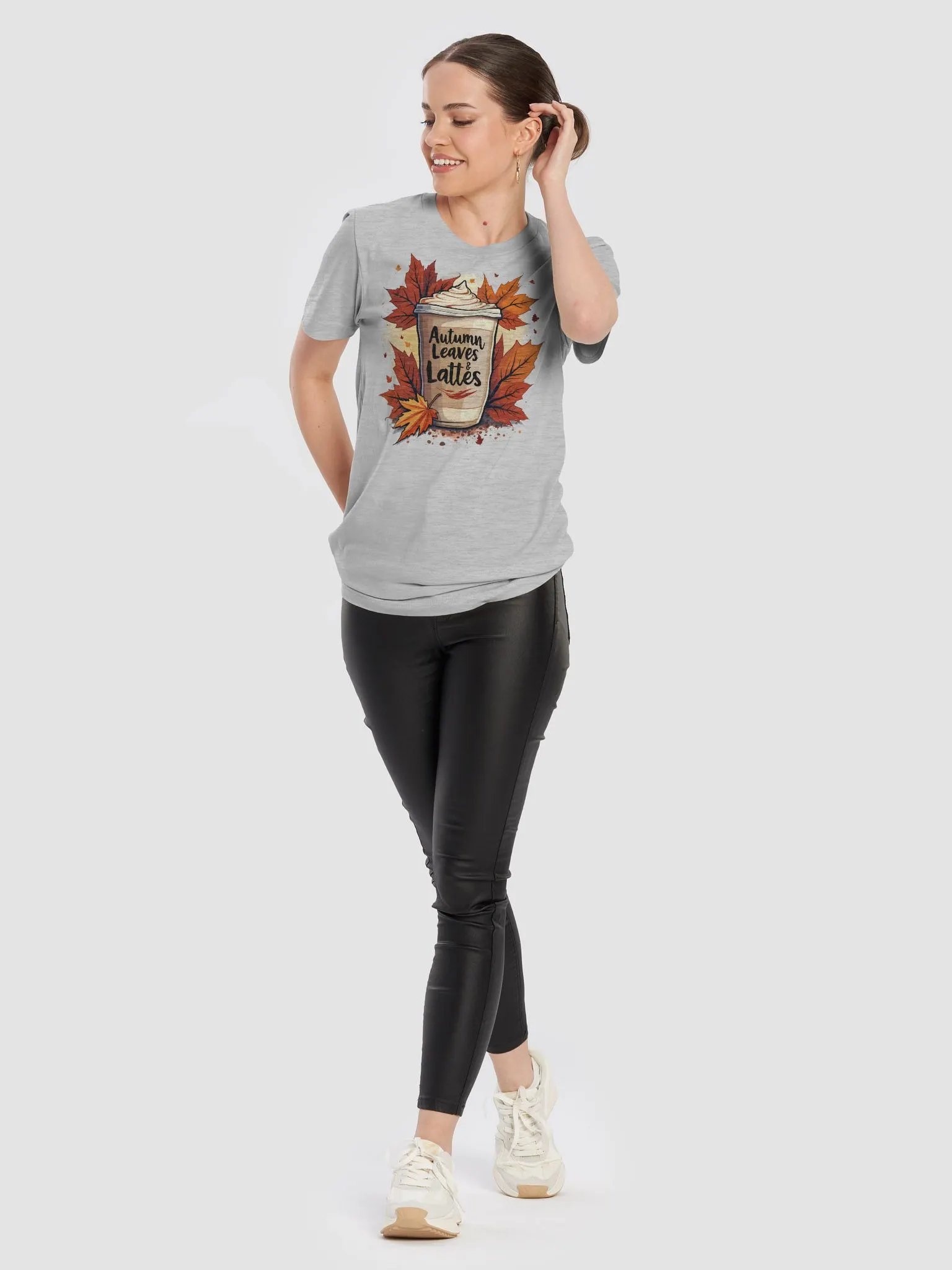 Autumn Leaves & Lattes T-Shirt product image (70)