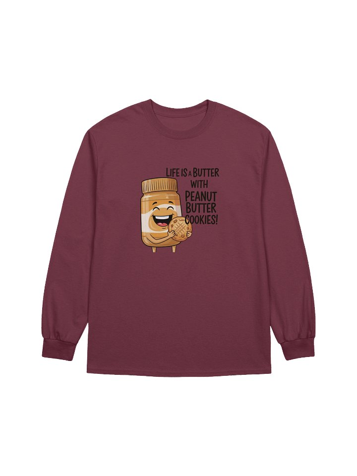 Happy Peanut Butter Jar Long Sleeve Tee product image (4)