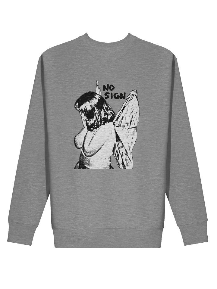 "NO SIGN" printed crewneck product image (2)