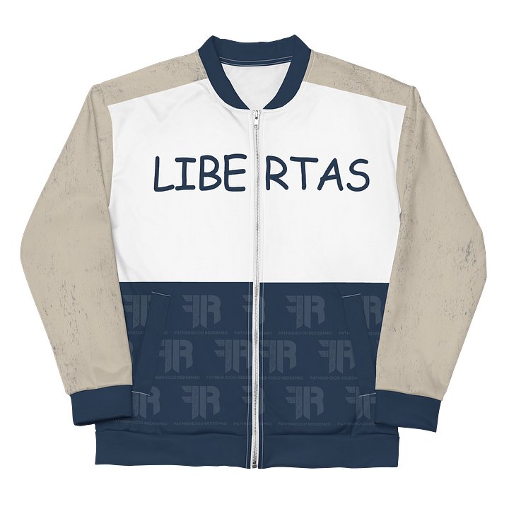 LIBERTAS BOMBER JACKET (TAN/NAVY) product image (1)