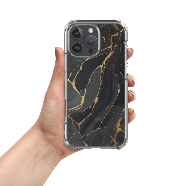 MagSafe® Clear Case for iPhone® – Ebon Gold Waves product image (13)