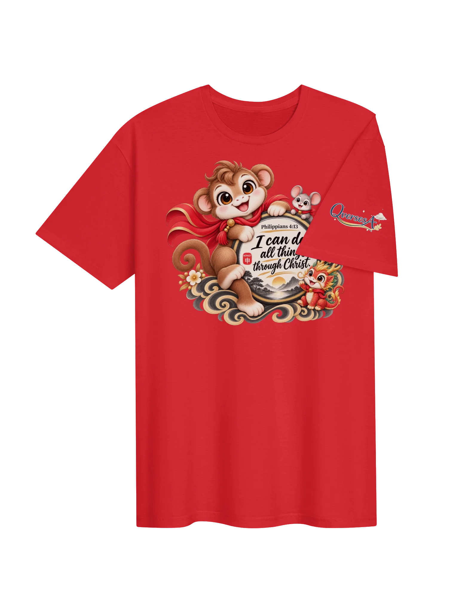🐵Year of the Monkey | Chinese Zodiac Trio Unisex T-Shirt product image (4)
