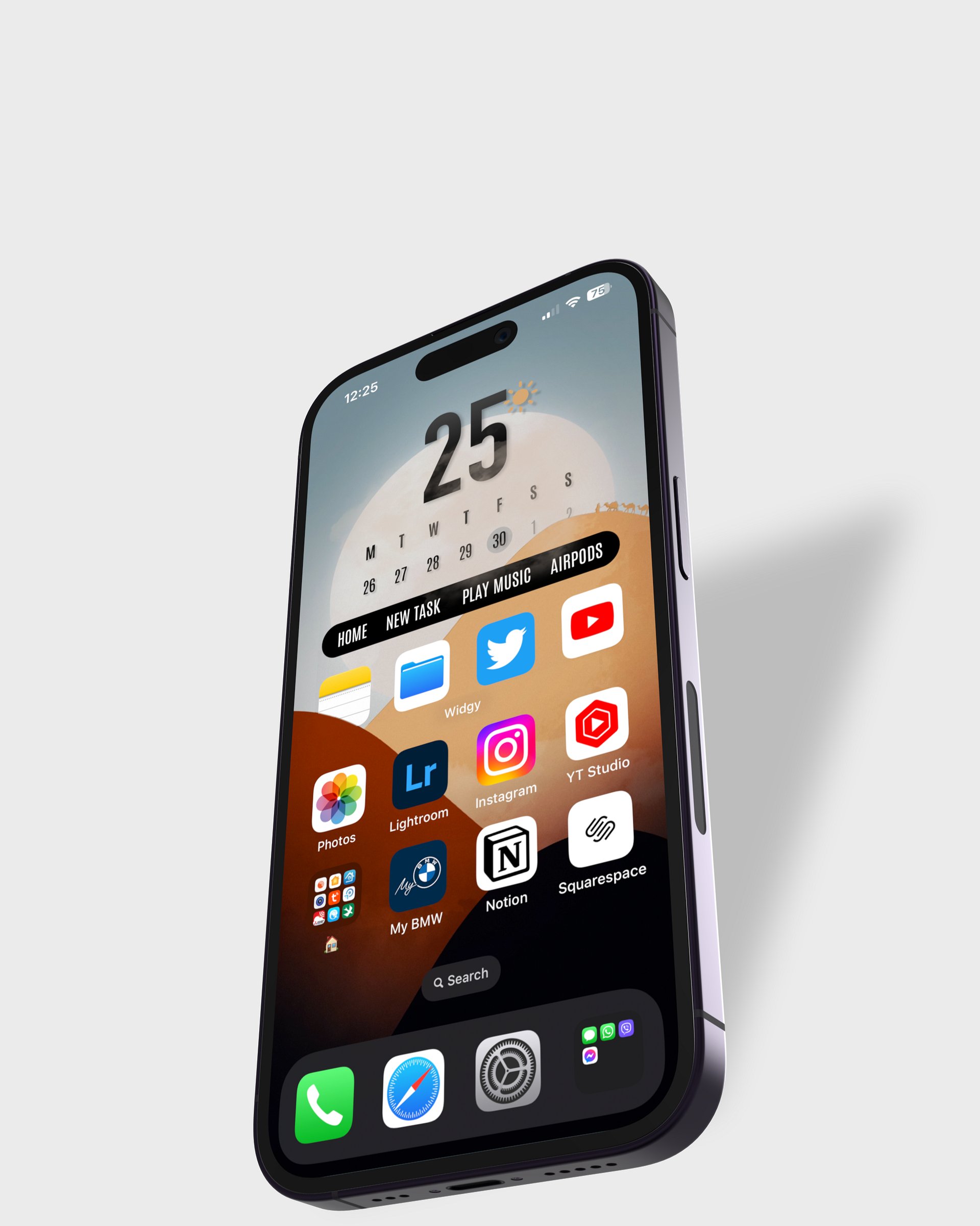 Namib Desert iOS16 Widget Complete Pack (ready for installation) product image (1)