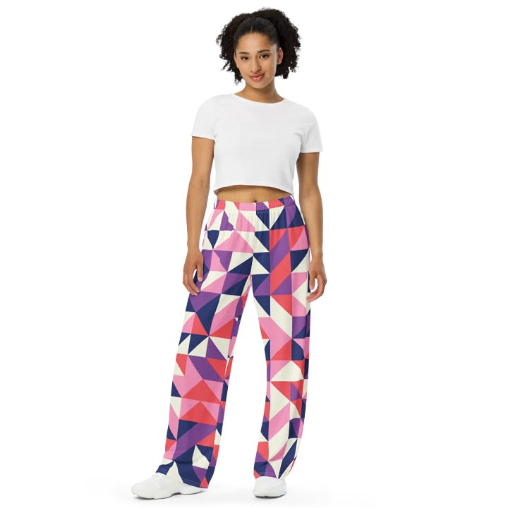 BUIII Dynamic Geometry: Amethyst Dawn Wide-Leg Pants product image (2)