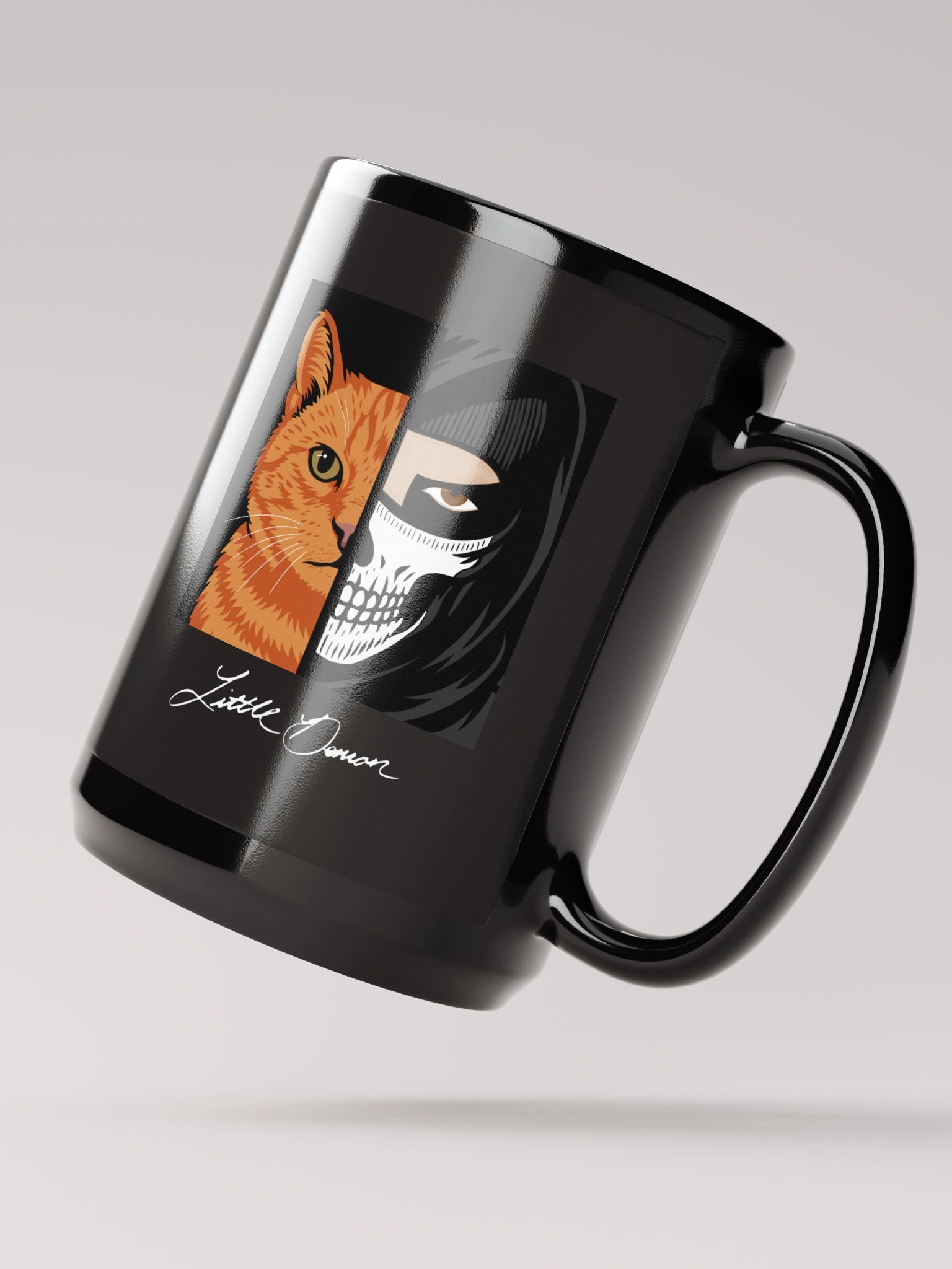 Stewart Liam Split Face Black Mug product image (2)