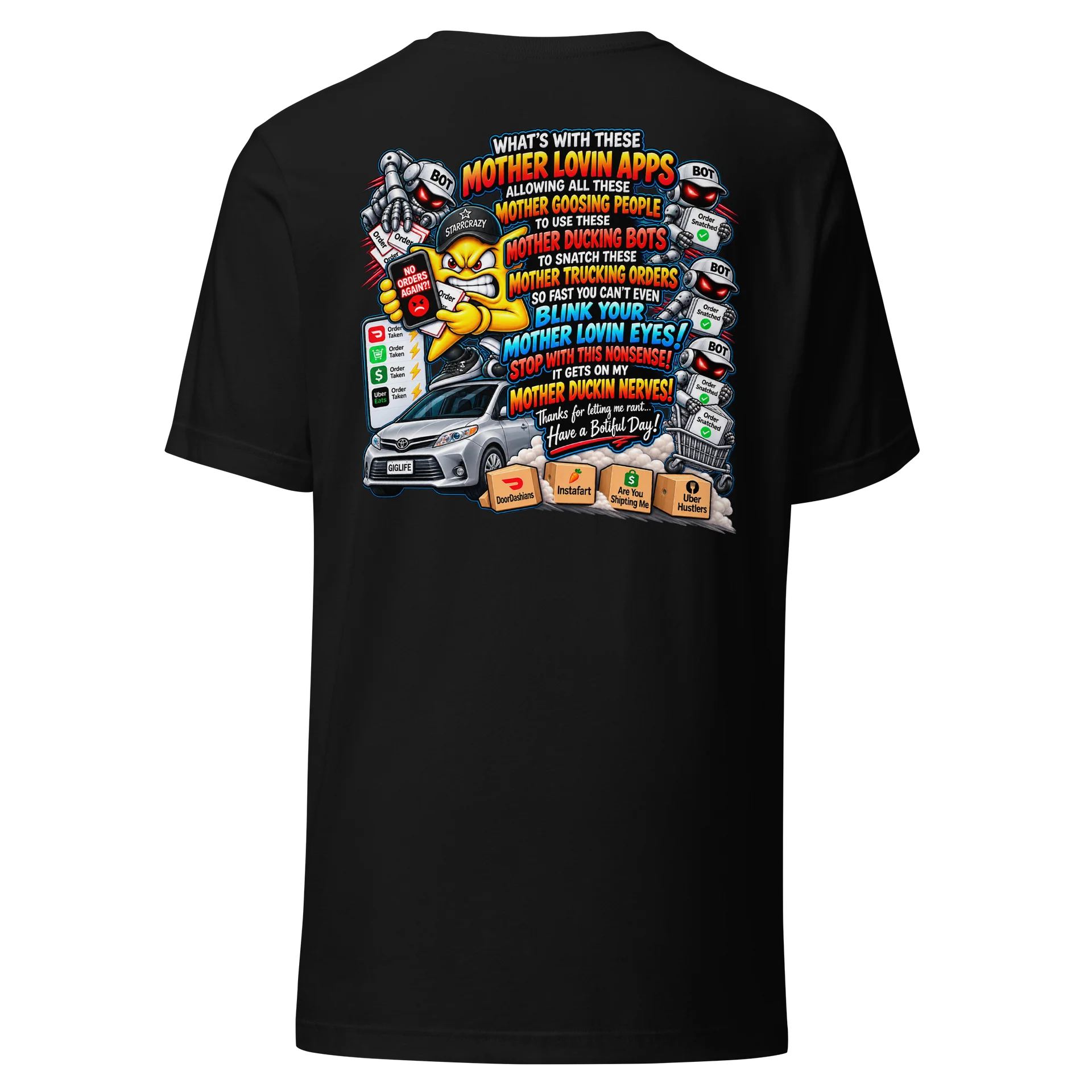 Mother Duckin Bots – Gig Worker Rant Tee product image (5)