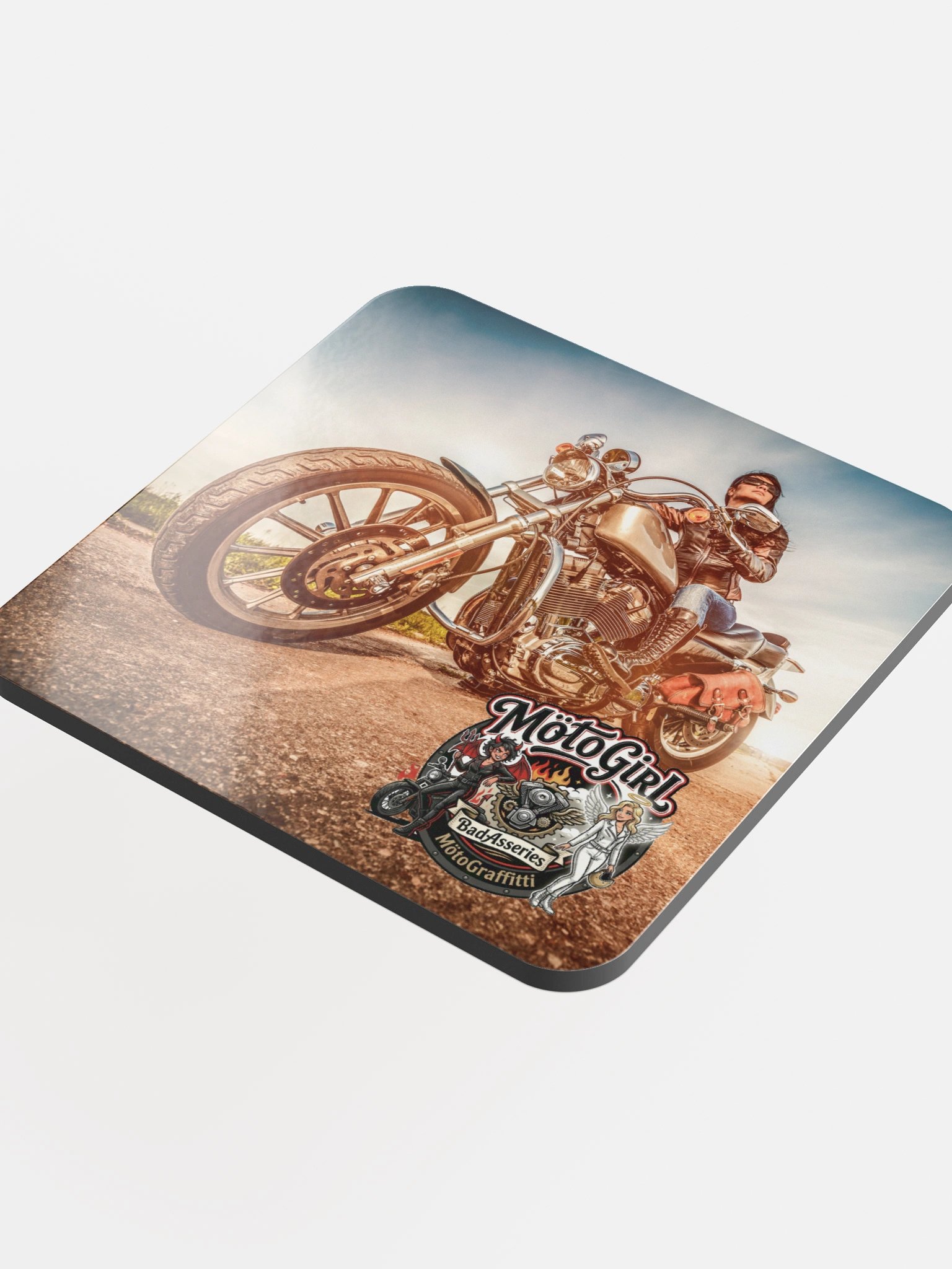 MotoGirl Glossed Cruiser Coaster product image (4)