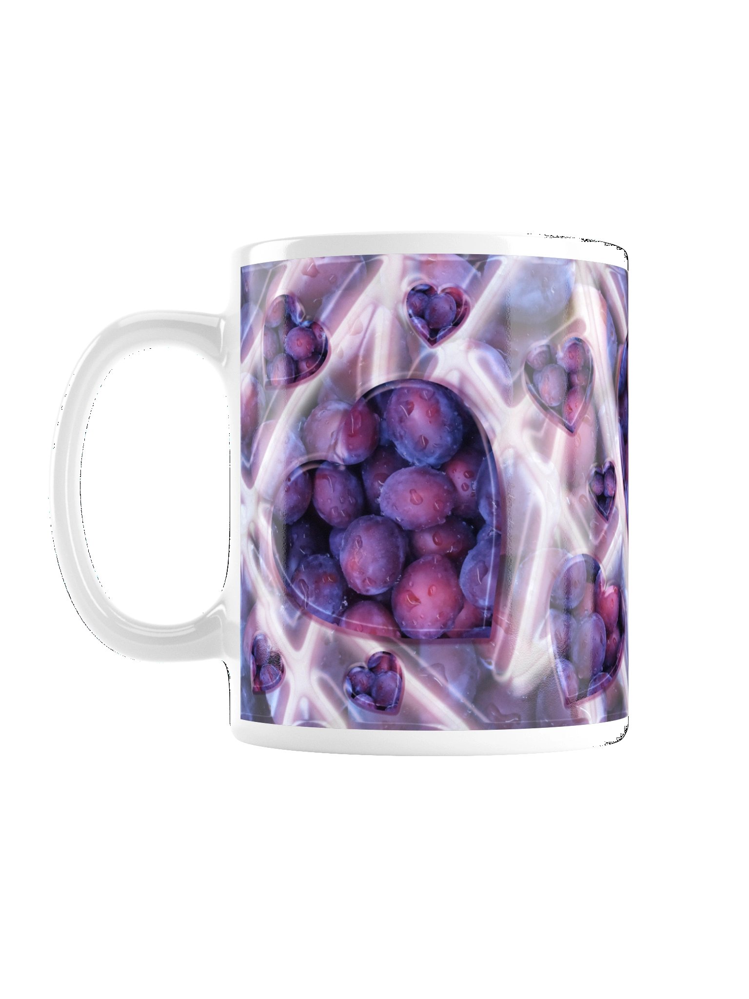 Real Plums Mug with Glassy Hearts product image (1)