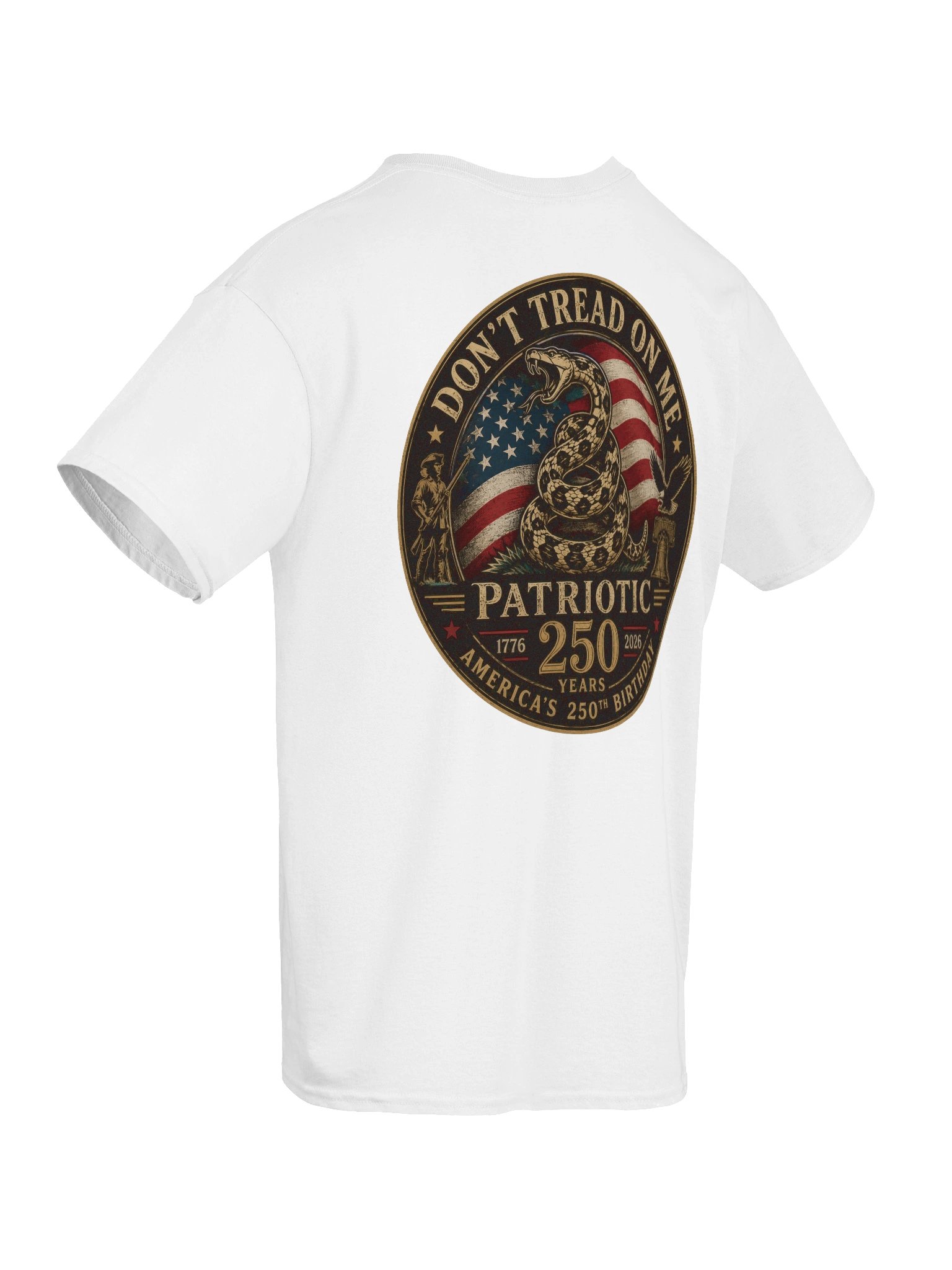 Don't Tread On Me Patriotic 250 Years Tee | America's 250th Birthday | American Freedom Edition product image (93)