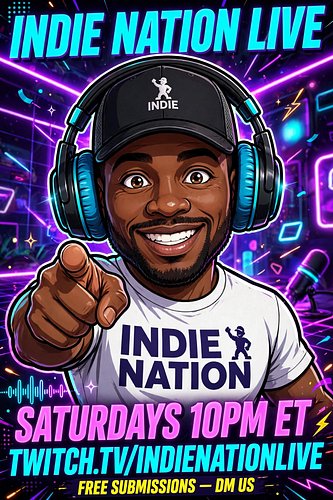 Saturday nights belong to the indie artists 🎙️

Indie Nation is LIVE on Twitch every Saturday at 10PM ET. We play independent...