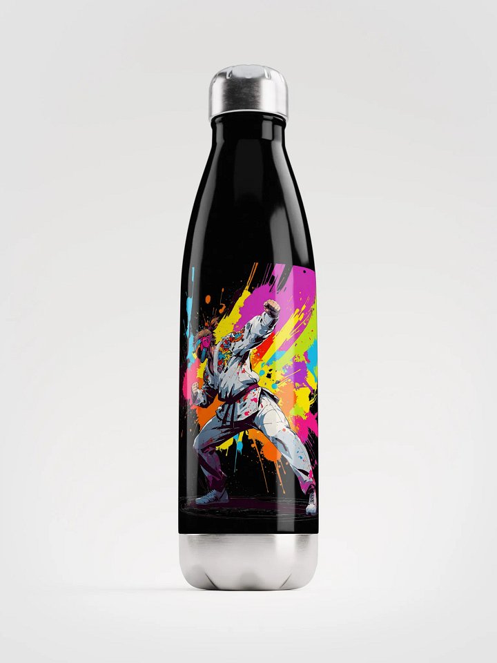 Stainless Steel Water Bottle ( D_0144_Color Kick Taekwondo Boy of the Streets ) product image (2)