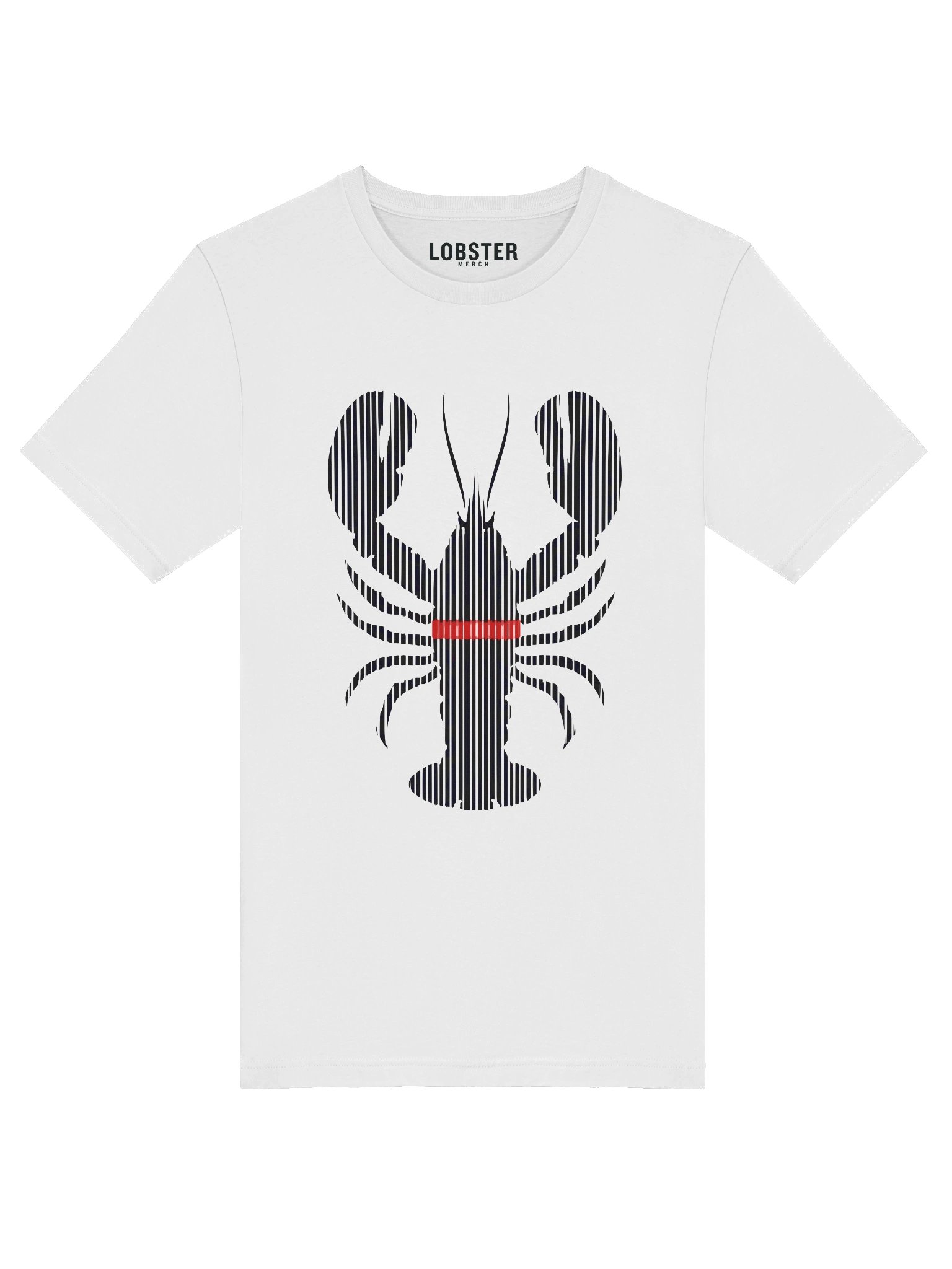 Barcode Shell T-Shirt | Minimal Lobster Streetwear Tee product image (6)