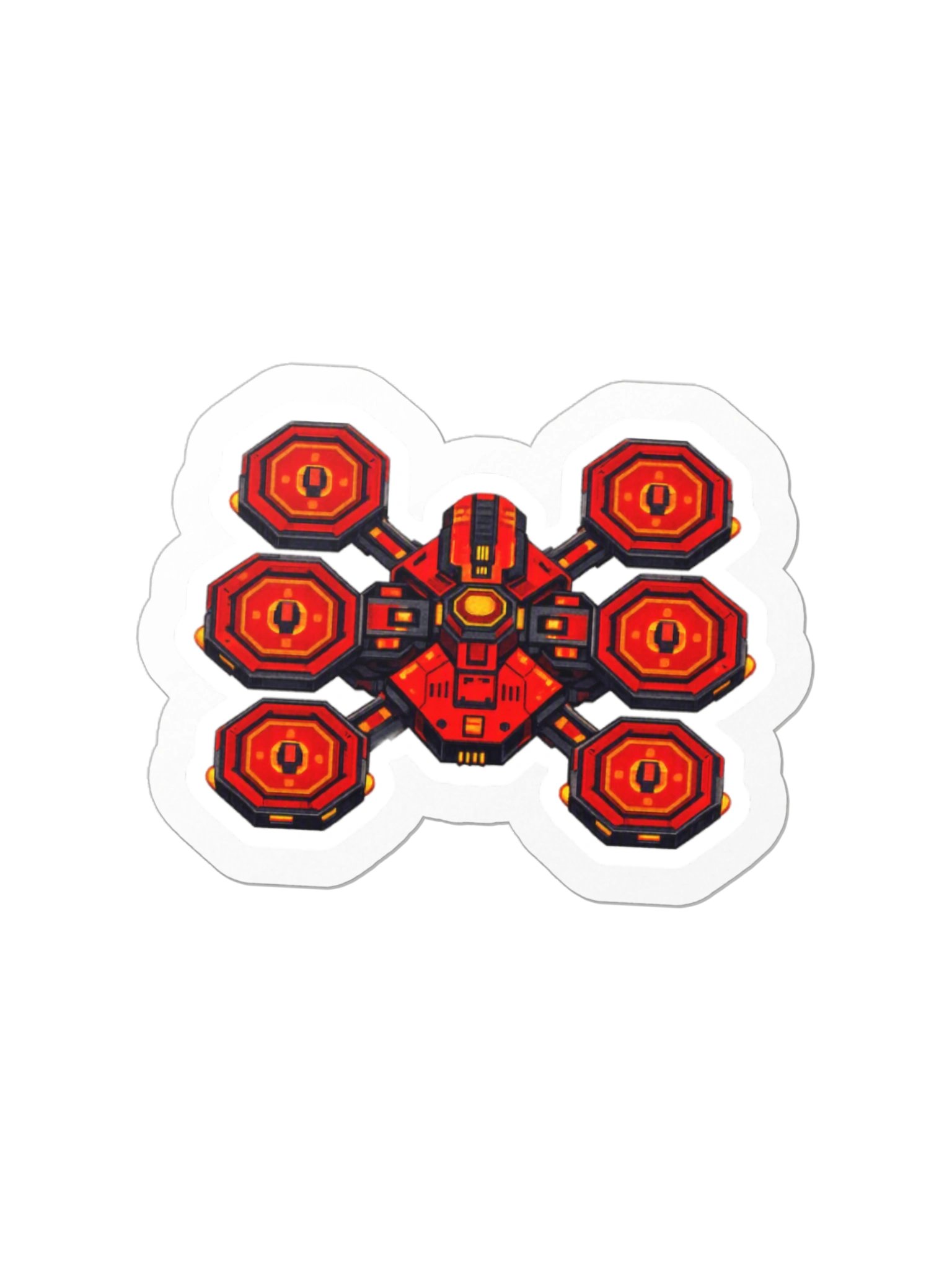 Sector Defense Crimson Raider Die-Cut Sticker product image (2)