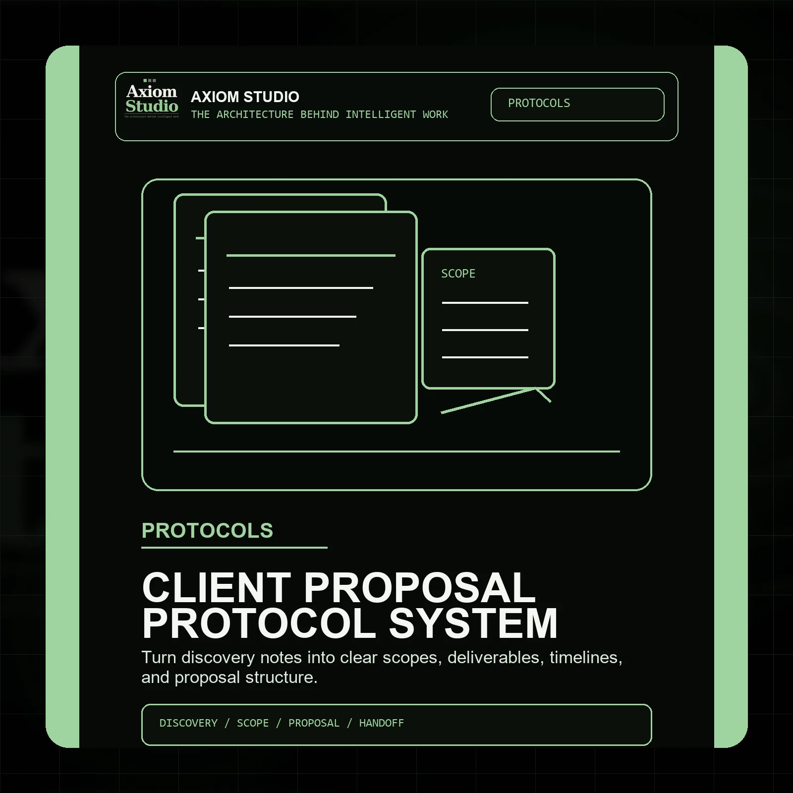 Axiom Client Proposal Protocol System product image (1)