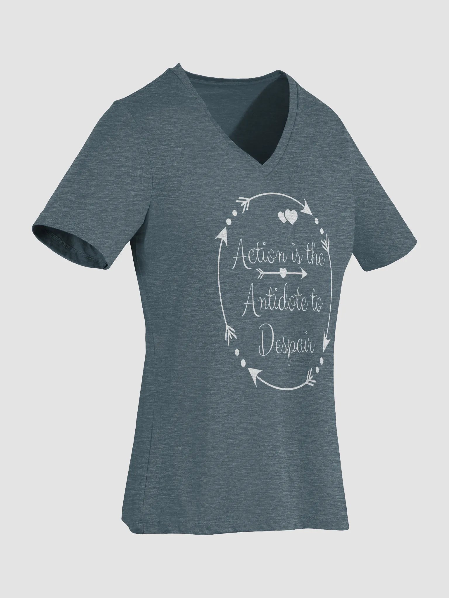 Action is the Antidote V Neck T-shirt product image (32)
