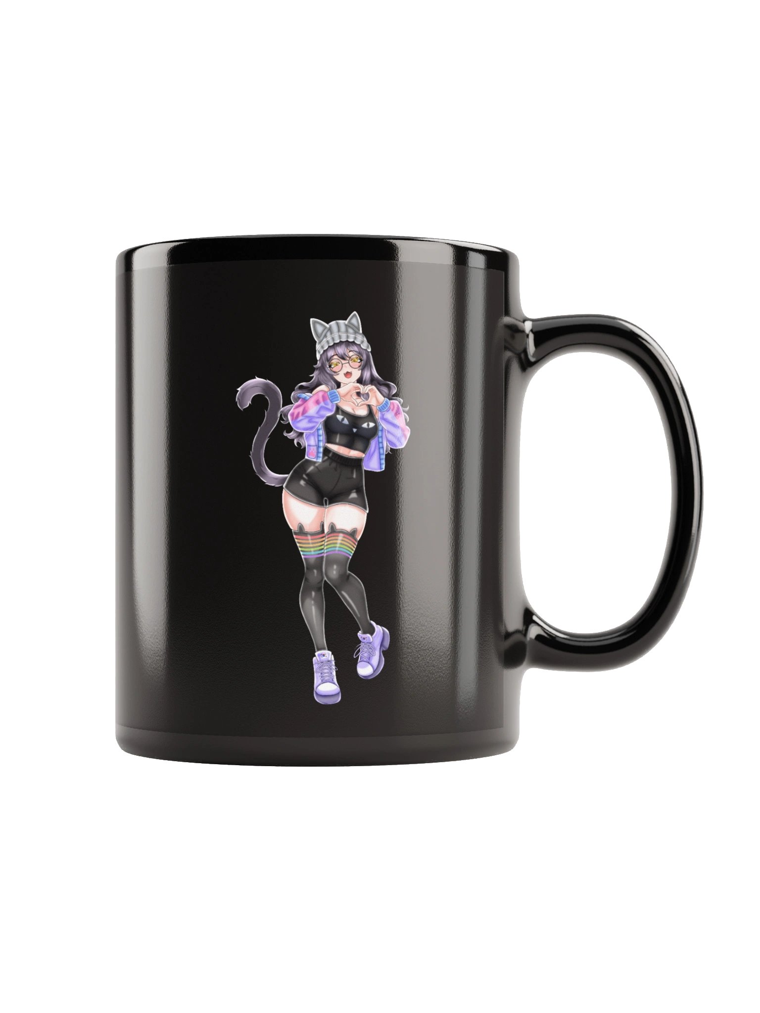 Hearts Mug (Black) product image (2)