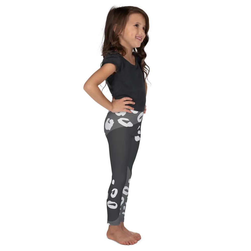 Grey Flowing Jungle Kids Leggings product image (6)