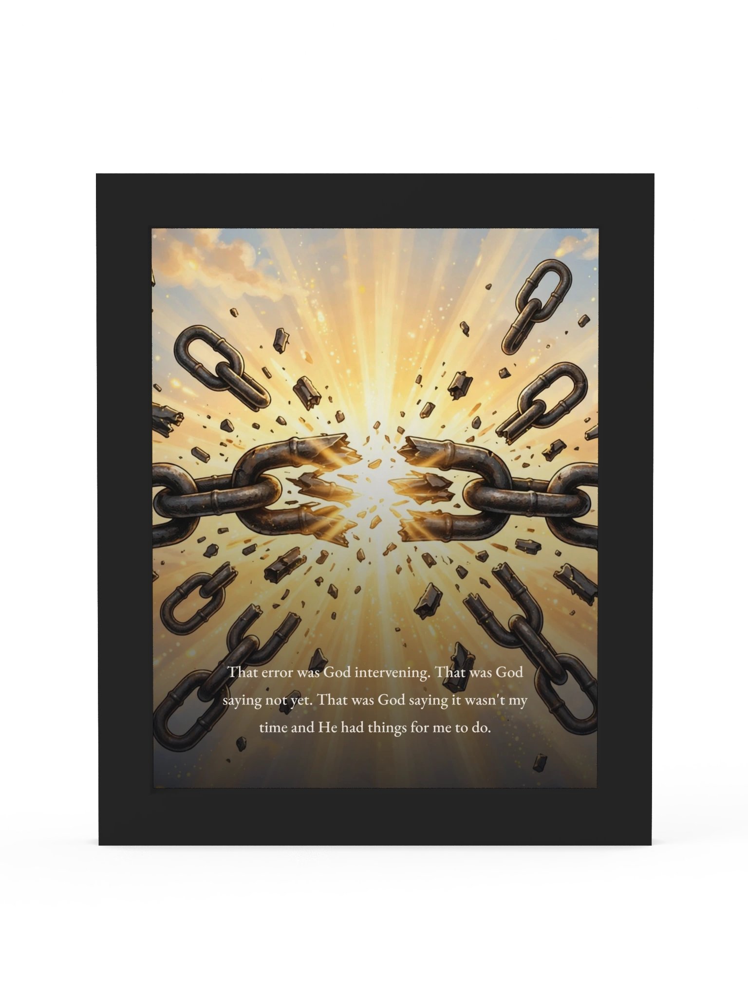 God Intervening Framed Wall Art product image (1)
