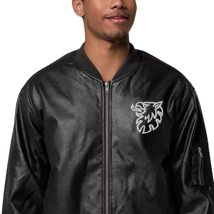 Faux Leather Bomber Jacket by Threadfast Apparel 395J/Gripen product image (1)