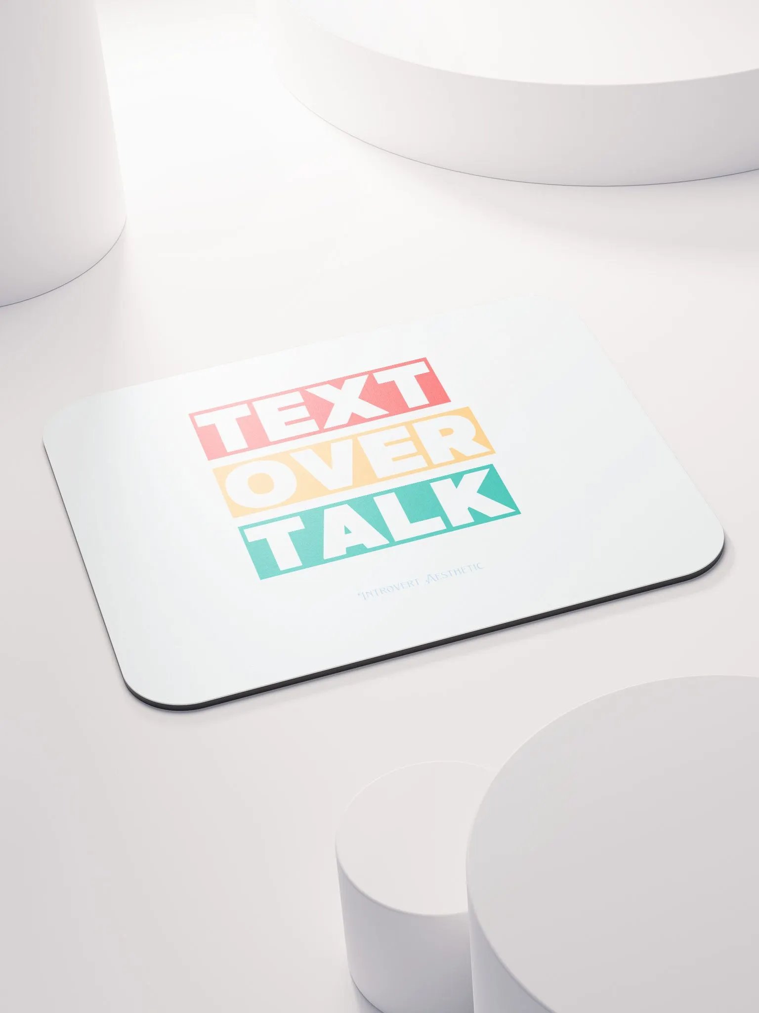Text Over Talk Mouse Pad product image (4)