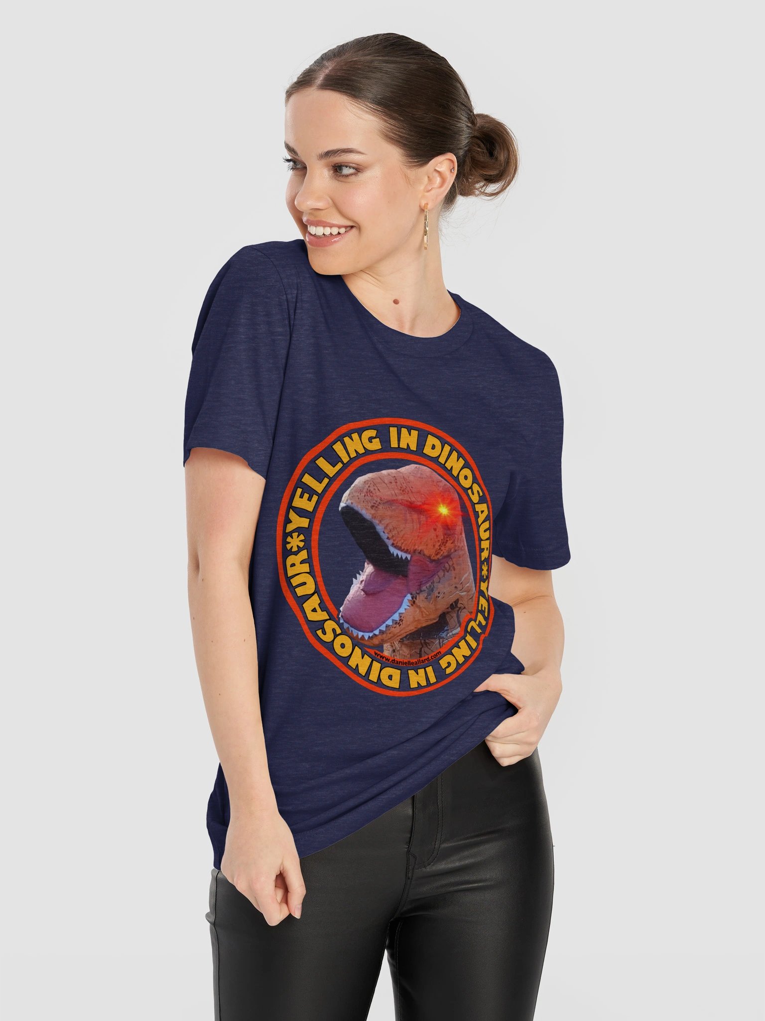 Yelling In Dinosaur Coloured T-Shirt product image (38)