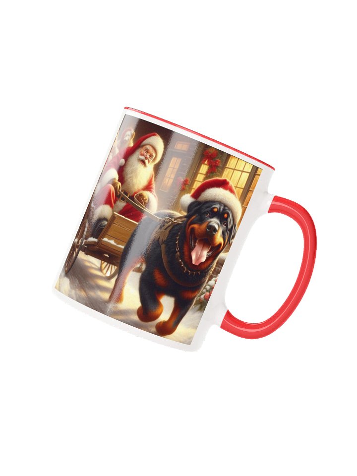 Santa's Rottweiler Sleigh Mug product image (7)
