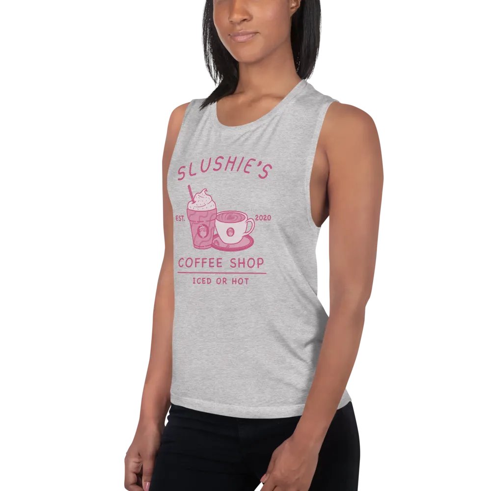 Slushie's Coffee Shop (Pink) | Women's Muscle Tank product image (3)