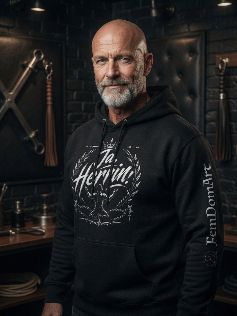 Geboren, um zu dienen – Ja, Herrin! | Dominanter Statement Hoodie product image (1)