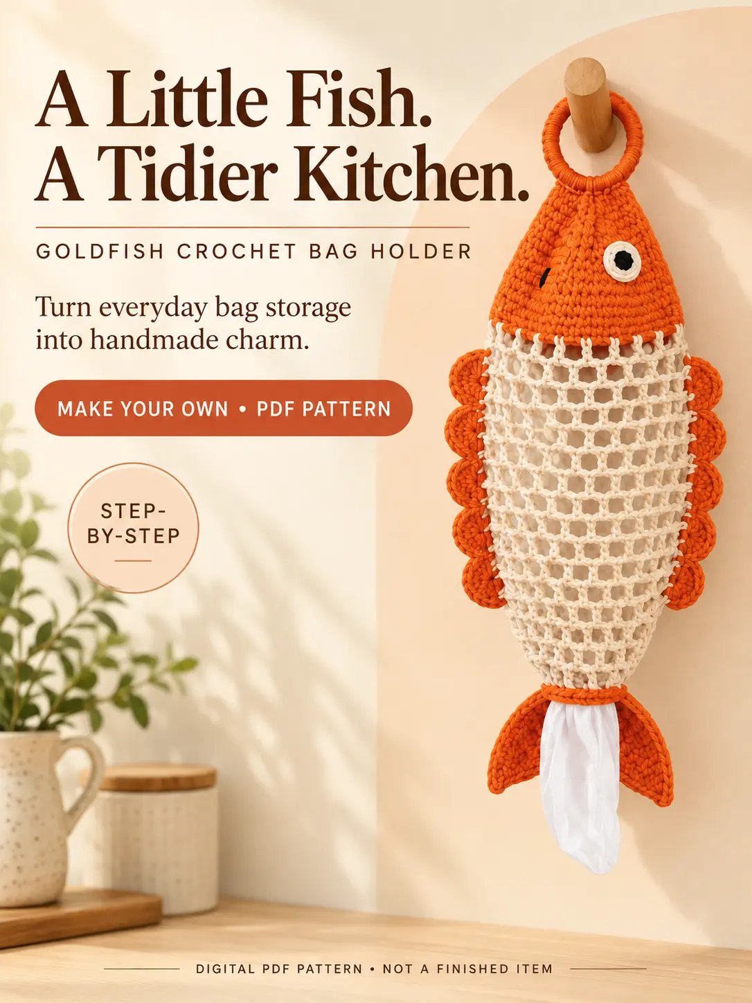 Crochet Fish Bag Holder Pattern product image (5)