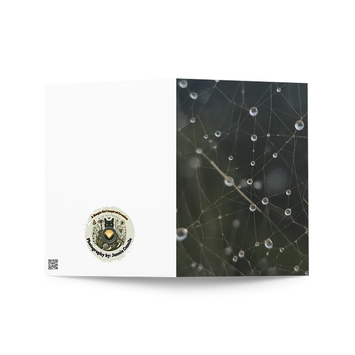 Spiderweb Raindrops Greeting Card product image (2)