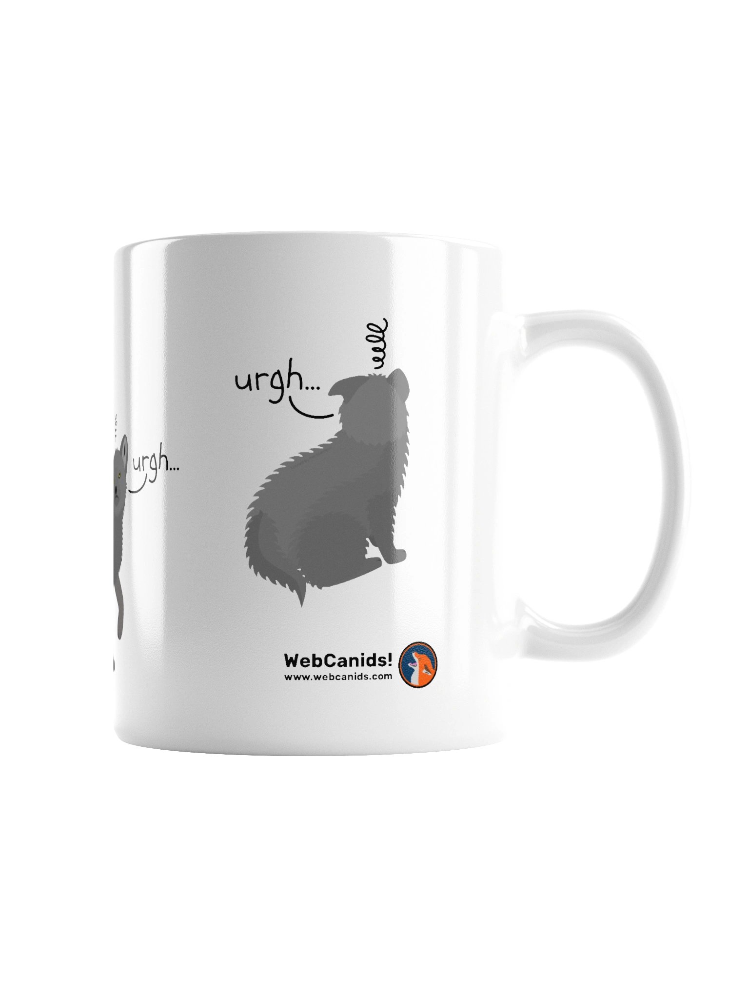 Grumpy Wolf Pup - Silly Art Mug product image (5)