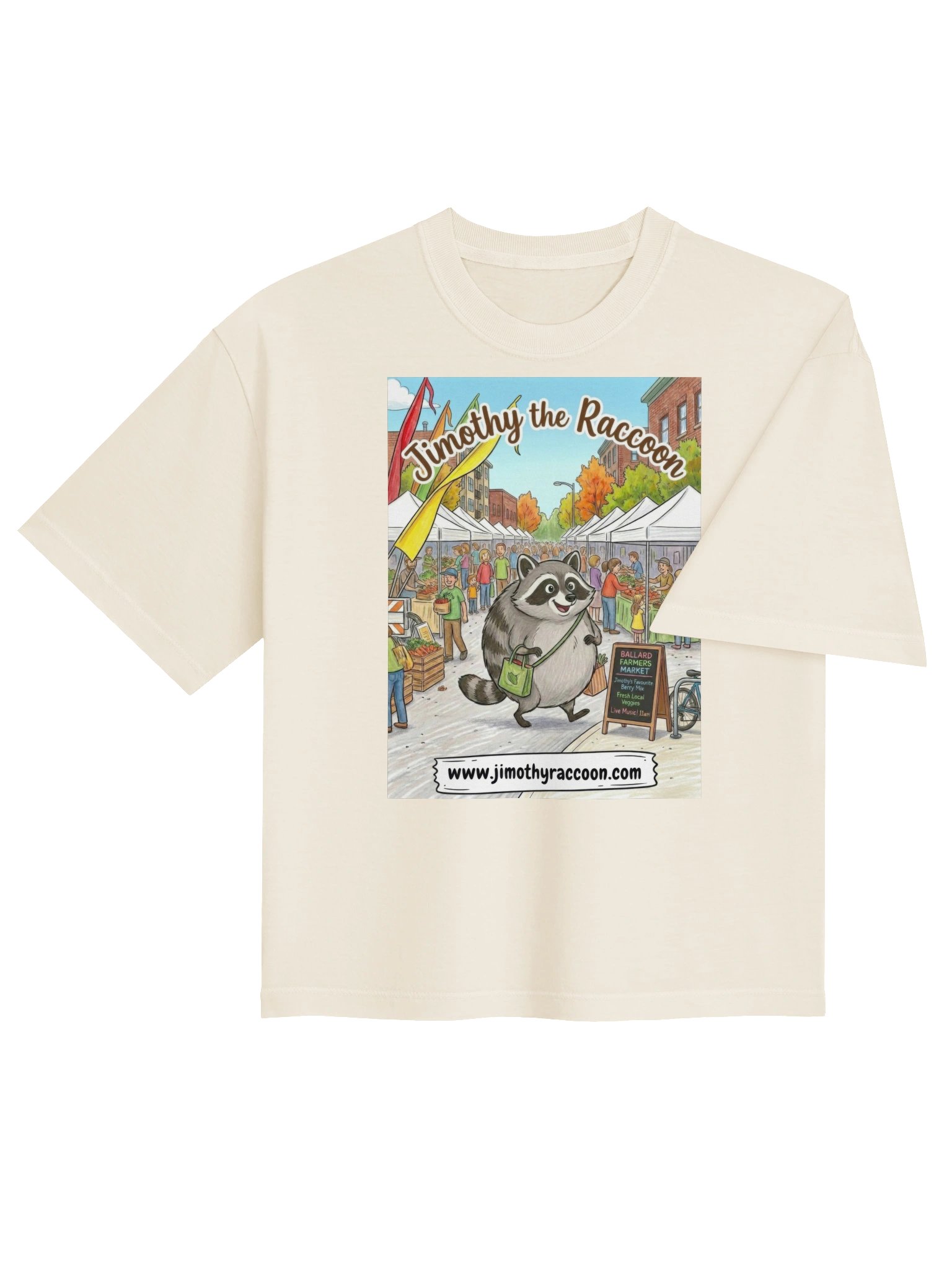 Jimothy the Raccoon Women's Heavyweight Boxy T-Shirt product image (5)