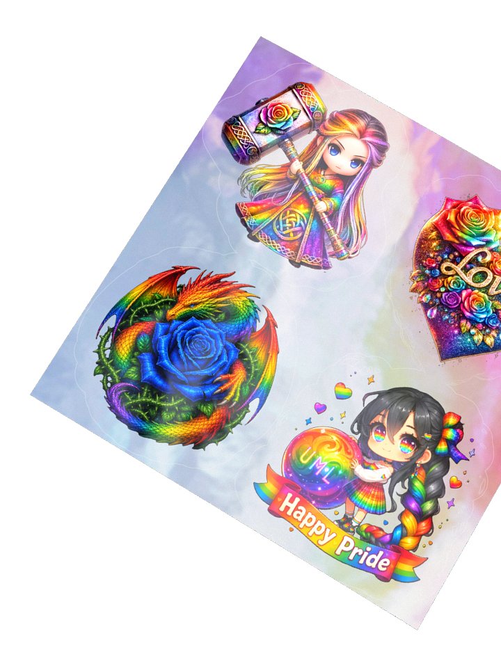 Pride Collection Holographic Sticker Sheet product image (5)
