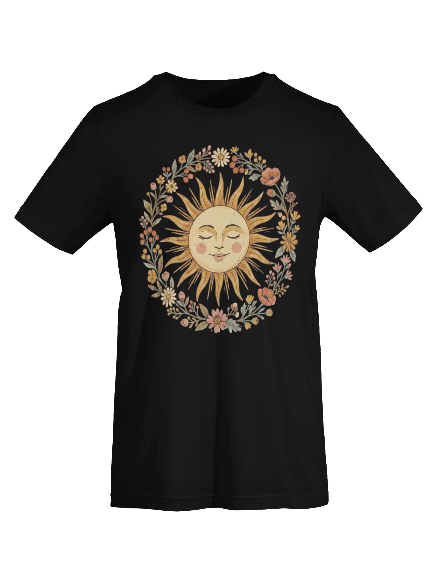 Camiseta Gráfica Boho Sol Celestial | Estilo Místico Vintage product image (6)