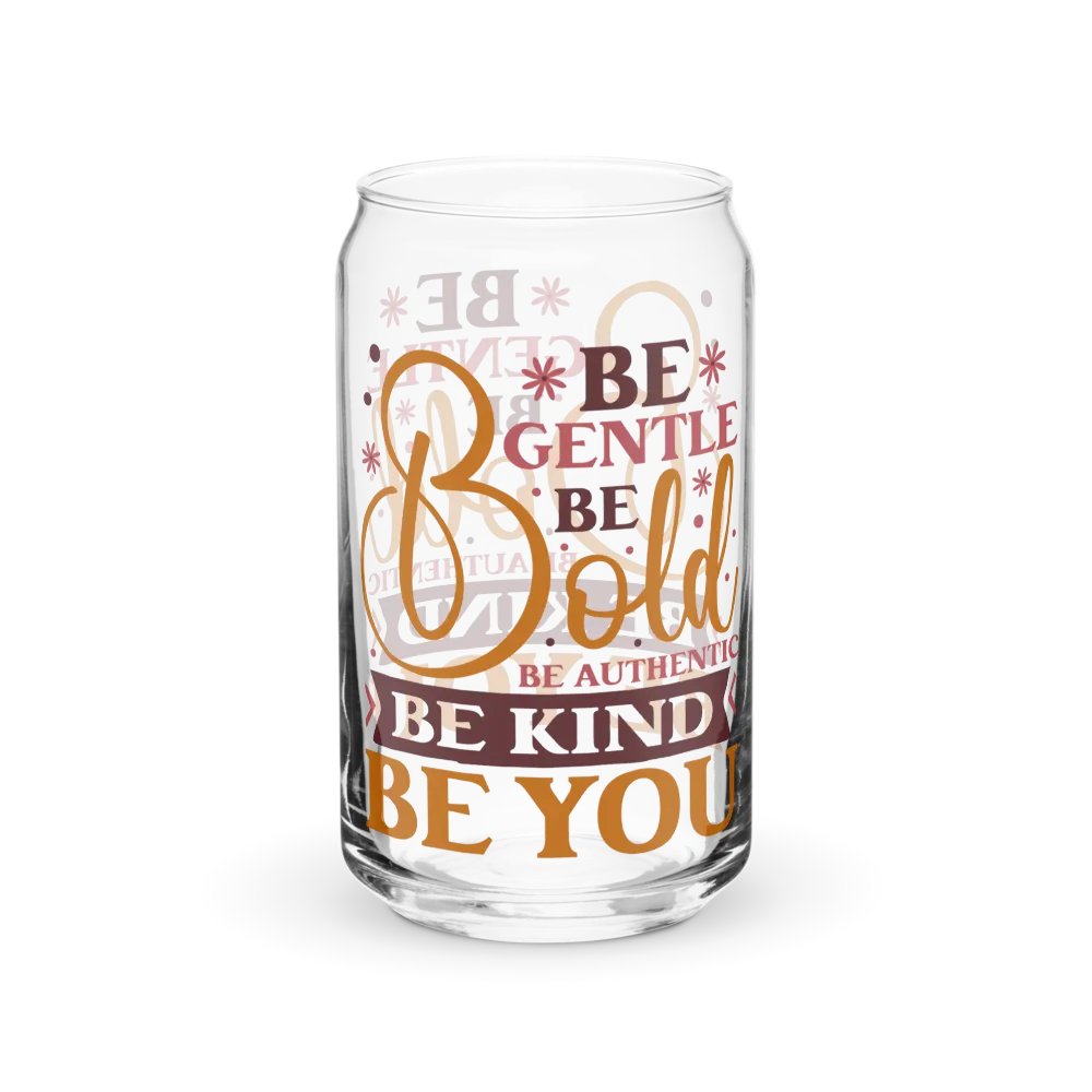 Be Bold Motivation Can-Shaped Glass product image (1)