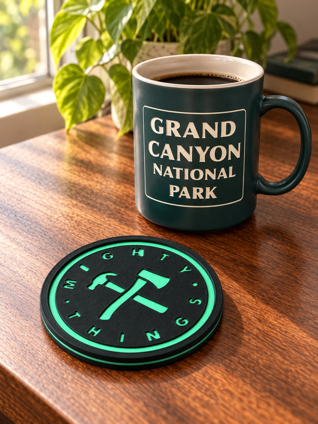 Mighty Things 3D-Printed Coasters — Set of 4 product image (2)