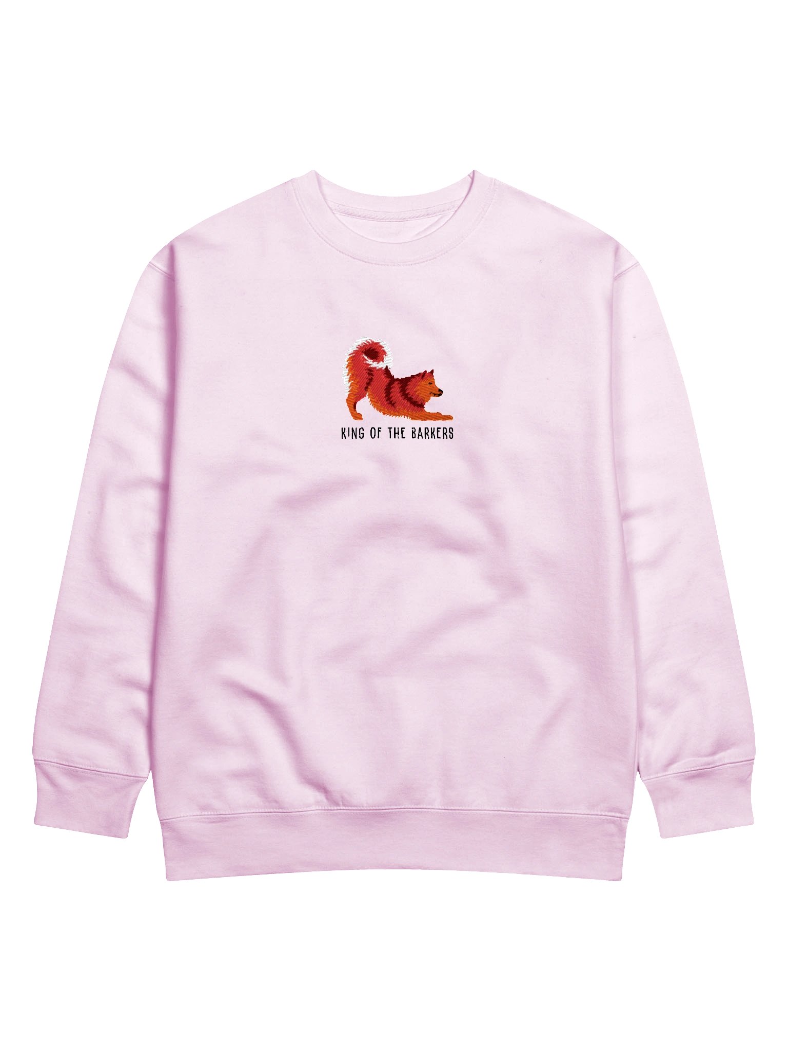 King of the Barkers Sweatshirt (Embroidered) of a Finnish Spitz(Red) product image (57)