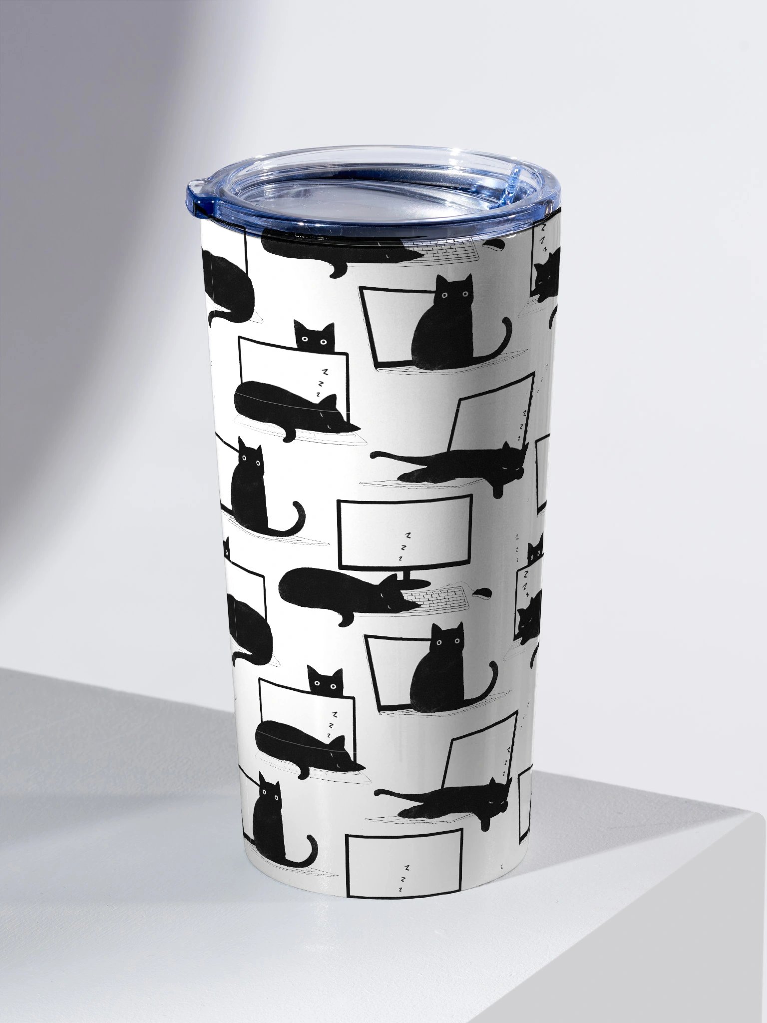 Cats Sleeping on Laptops Tumbler product image (2)
