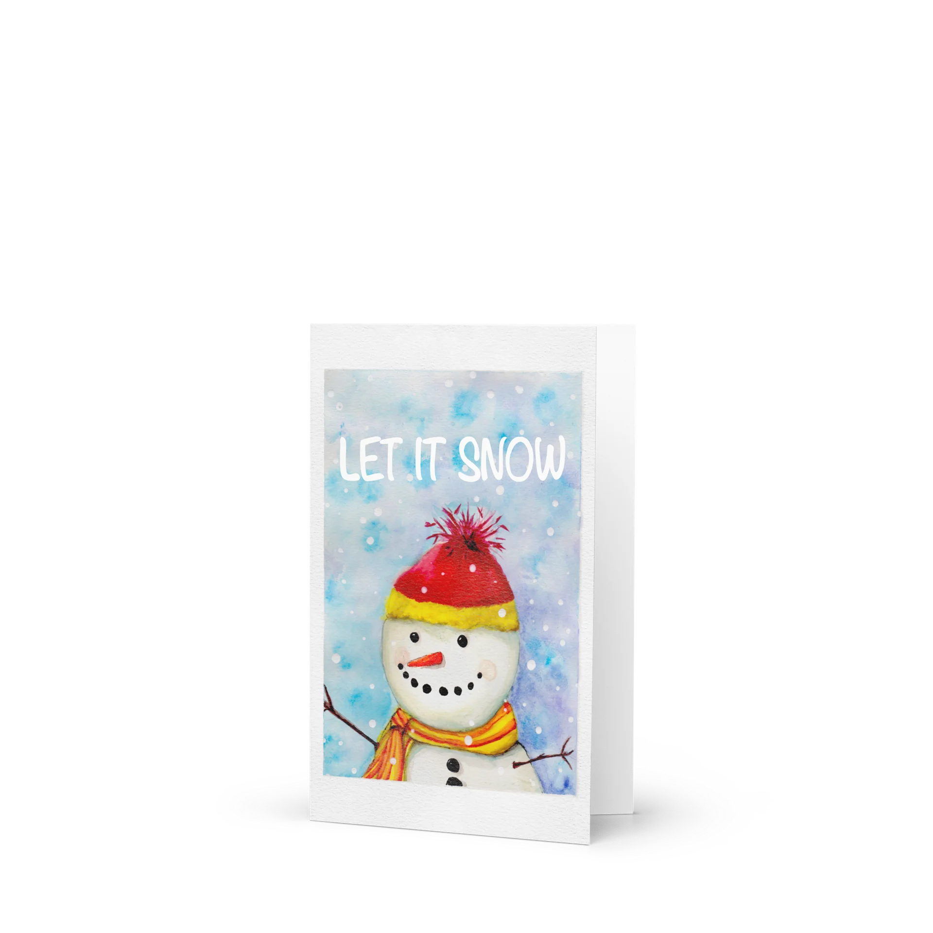 Let It Snow | Watercolor Snowman product image (1)