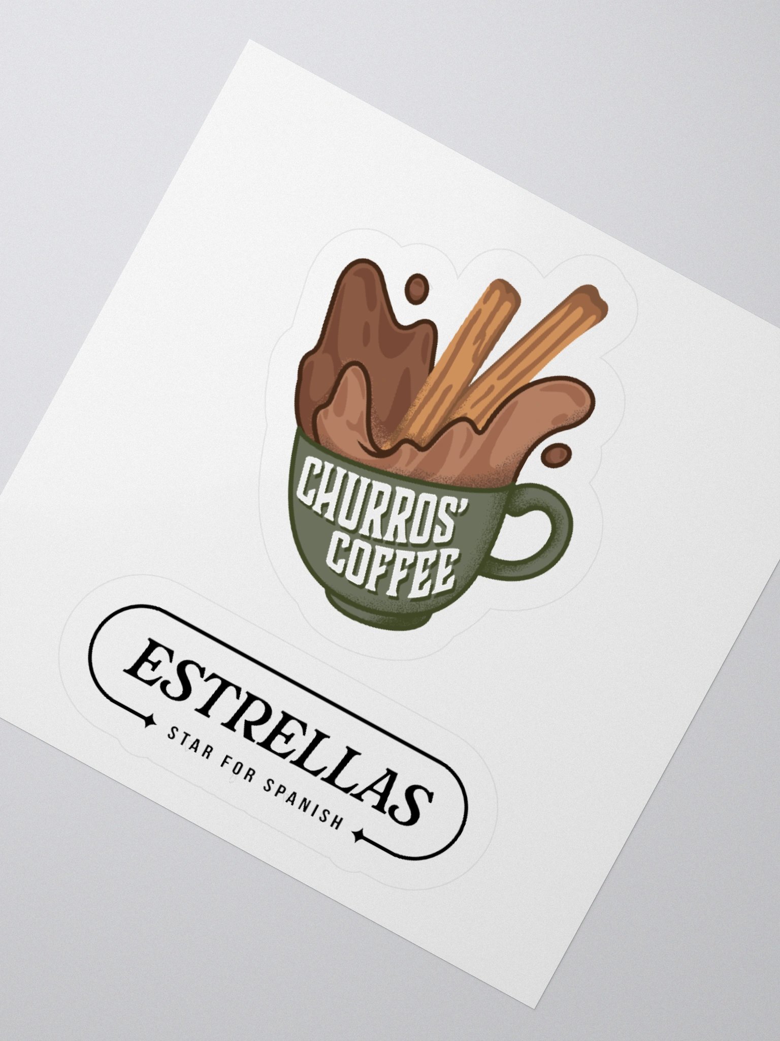 Churros' Coffee Cutout Sticker product image (5)