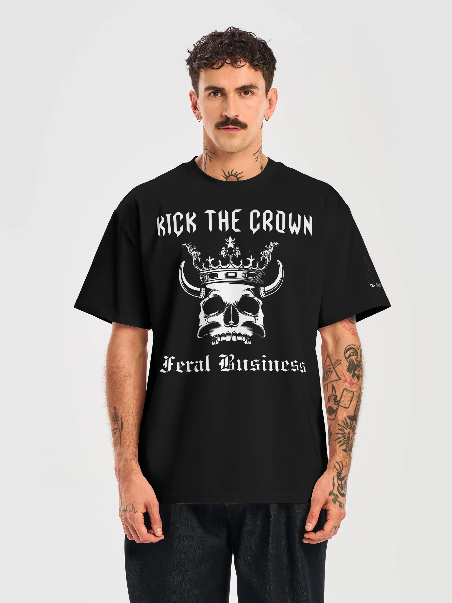 Feral Business Kick the Crown Oversized T-shirt — view 2