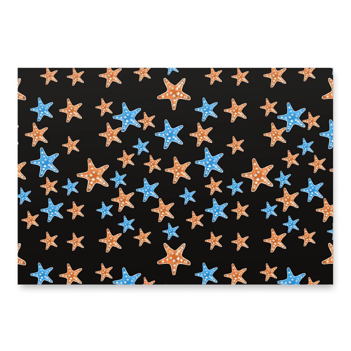 Black Starfish Gift Wrap product image (2)