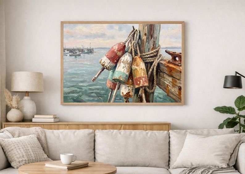 Rare Watercolor Coastal Wall Art Bundle of 3 – Driftwood Shore, Birds in Salt Marsh & Waves Crashing on Rocks, Fine Detail Nautical Print product image (3)