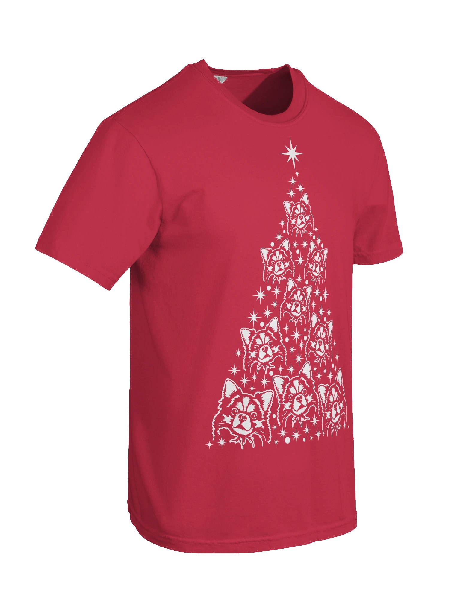 Longhaired Chihuahua Christmas Tree T-Shirt product image (10)